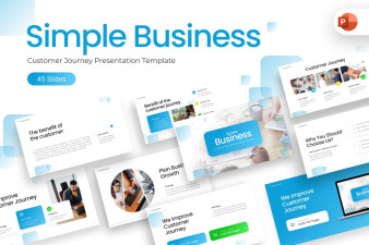 Simple Business Customer Journey PowerPoint Template